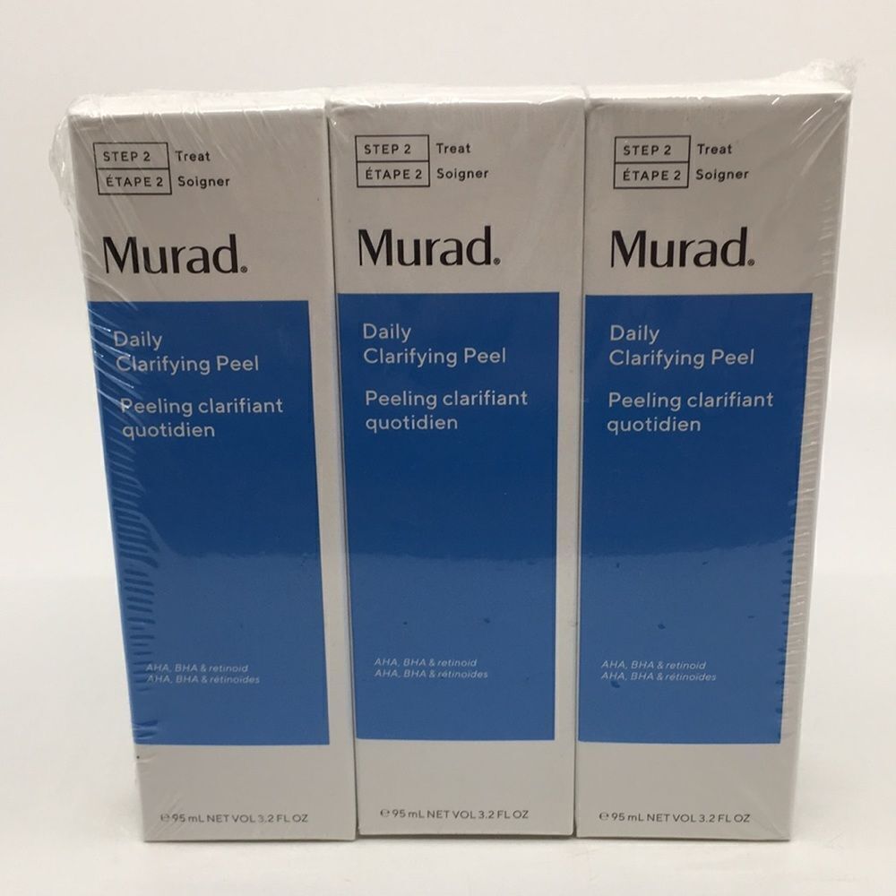 Murad AHA/BHA/Retinoid Daily Clarifying Peel 3 Pack 3.2 oz each